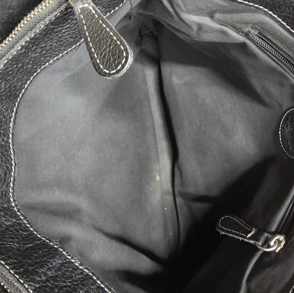 Roots Black Leather Tote Bag - Picture 6 of 11